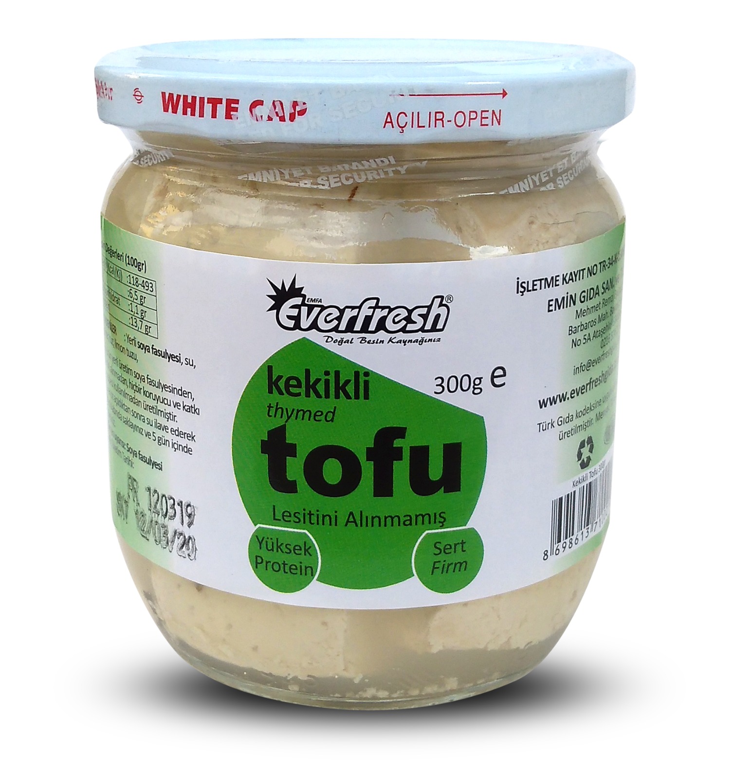 Everfresh Kekikli Tofu 300 Gr